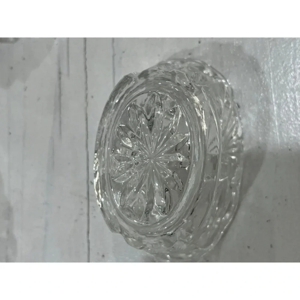 Vintage oval Glass Salt Cellar bundle of‎ 5 Open Salt cellars